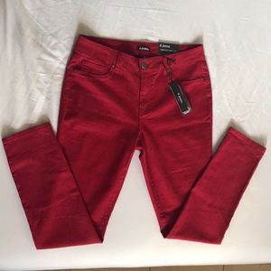 d.jeans High Waist Skinny Jean Size 12 (Cranberry)